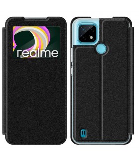 Funda Libro Realme C21Y - C25Y Negro con Silicona TPU Resistente para Smartphone