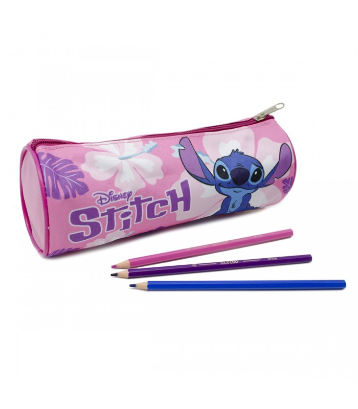 Comprar Estuche Escolar Cilíndrico, Stitch - Estuche Rosa (Disney)