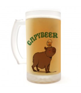 Jarra de cerveza diseños originales | Capybeer - Capybara | Cristal Opaco - 500ml