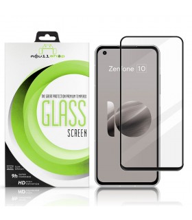 Protector de pantalla completo para Asus Zenfone 10 - Cristal templado Full Glue con borde Negro