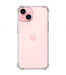 Funda Antigolpe iPhone 15 Gel Transparente con esquinas Reforzadas