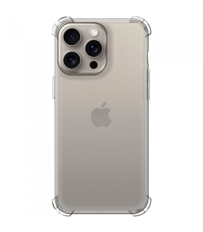 Funda Antigolpe iPhone 15 Pro Max Gel Transparente con esquinas Reforzadas