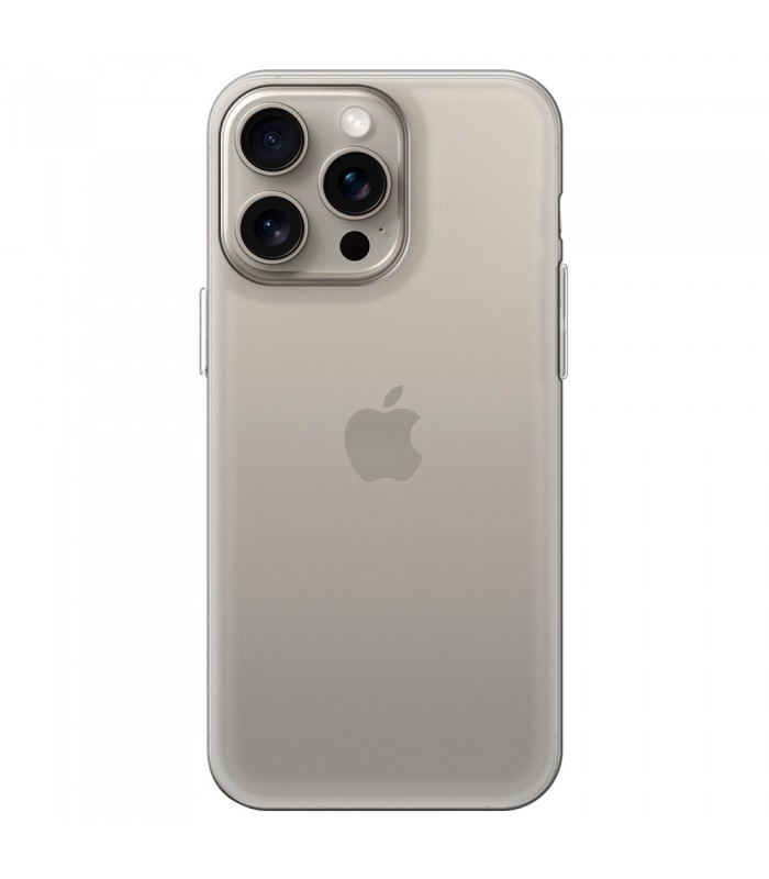 Funda Silicona iPhone 15 Pro Max Transparente Ultrafina