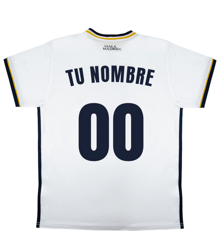 Camiseta Personalizada| Equipación Futbol del Real Madrid - Nombre + Número