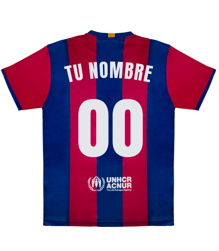 Camiseta Personalizada| Equipación Futbol Club Barcelona - Nombre + Número