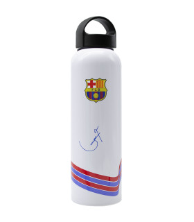 Botella de Aluminio Firmas de jugadores FC Barcelona Blanco - 600ml