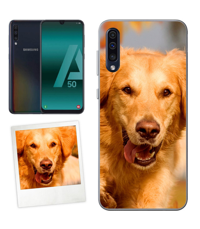 Personaliza tu Funda Samsung Galaxy A50/A30s de Silicona Flexible Transparente Carcasa Case Cover de Gel TPU para Smartphone