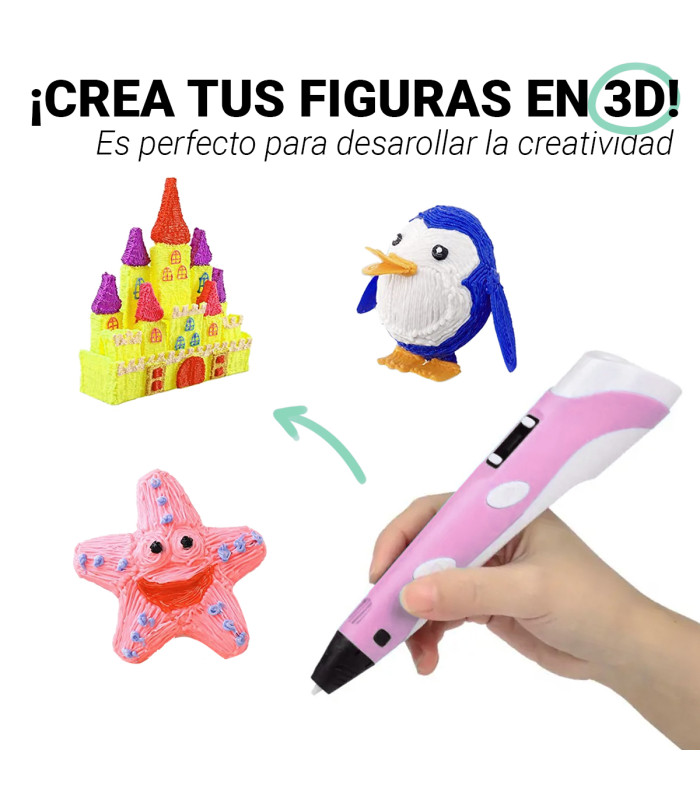 Comprar Lápiz 3D, Printing Pen, Crea tus figuras con lápiz 3D