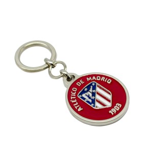 Llavero Atlético de Madrid - Llavero Escudo Real Atleti Con Escudo1903 - Metálico Con Relieve - Producto Oficial
