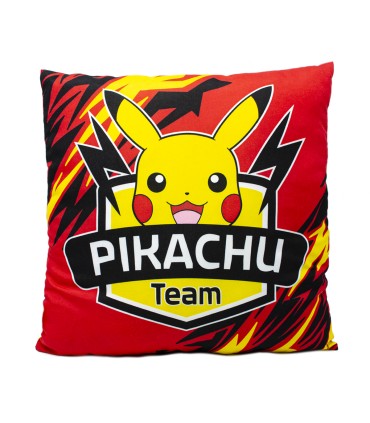 Cojín Pokémon Pikachu Team | 40cm x 40cm | Nintendo Pokémon | Licencia Oficial