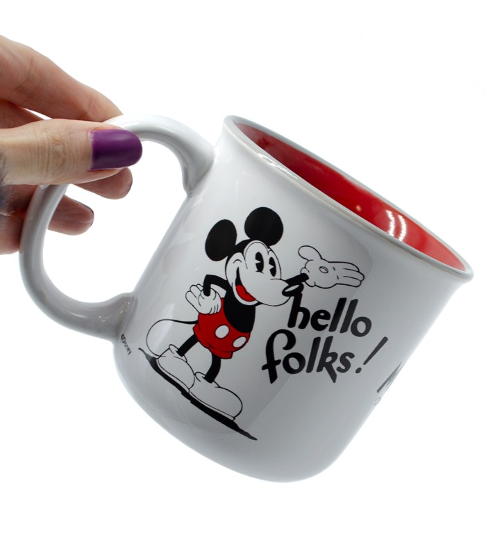 Taza Cerámica Mickey Mouse | Taza Cerámica Disney 90 Años| Producto Oficial