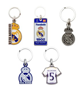 Real Madrid Llaveros Clásico Escudo Metálico Relieve Producto Oficial | Varias modelos