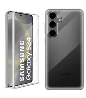 Funda 360 [ Samsung Galaxy S24 ] PC + TPU Carcasa Doble Cara 360 de Silicona Delantera + Trasera Rígido Reforzada