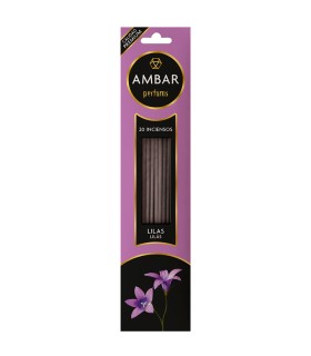Incienso Lilas del Valle 20 Varillas, Mayor duración 60 Minutos por Varilla | AMBAR Perfums