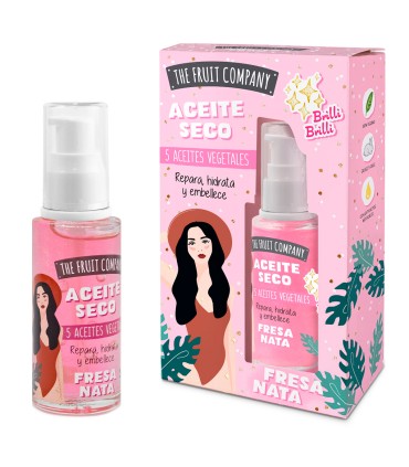Aceite Seco Fresa y Nata Dry Oil Glitter 50ml | The Fruit Company