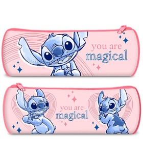 Estuche Escolar Cilíndrico | Stitch You Are Magic (Disney) | Vuelta al Cole