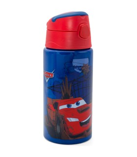 Botella de Aluminio Flip Cars 500ml | Cantimplora Infantil Reutilizable | Producto Oficial Disney