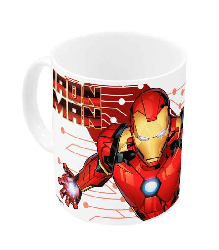 Taza Avengers Iron Man Flying Star 325 ml | Taza Cerámica | Producto Oficial