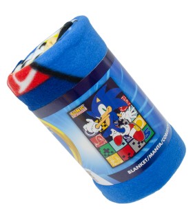 Manta Sonic The Hedgehog | Manta infantil 100x140 cm 100% Polyester | Producto oficial