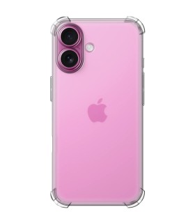 Funda Antigolpe iPhone 16 Plus Gel Transparente con esquinas Reforzadas