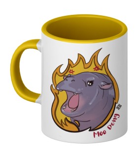 Taza "Moo Deng el Hipopótamo" | Taza Meme de Porcelana