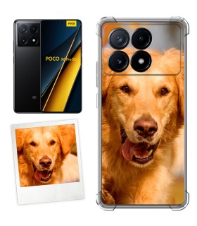 Personaliza tu Funda Poco X6 Pro 5G de Silicona Flexible Transparente esquinas Reforzadas para Smartphone