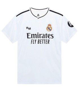 Camiseta Real Madrid 2024/2025 Blanco Replica Oficial Talla Adulto 100% Poliéster