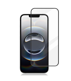 Protector de pantalla completo para iPhone 16e - Cristal templado Full Glue con borde Negro