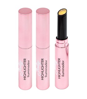 The Fruit Company Pack 3 Iluminadores en Barra Golden Girl | Jelly Highlighter Gelatina Facial | Brillo Dorado y Efecto Glow