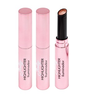 The Fruit Company Pack 3 Iluminadores en Barra Brown Sugar | Jelly Highlighter Gelatina Facial | Brillo Bronceado Natural