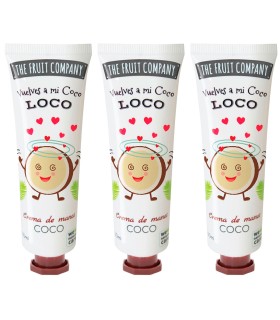 The Fruit Company Crema de Manos Coco 50 ml Pack 3 Unidades