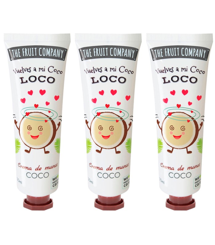 The Fruit Company Crema de Manos Coco 50 ml Pack 3 Unidades
