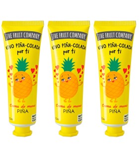 The Fruit Company Crema de Manos Piña 50 ml Pack 3 Unidades