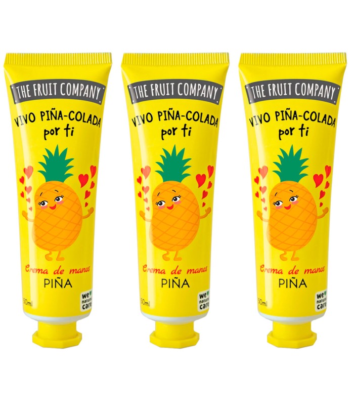 The Fruit Company Crema de Manos Piña 50 ml Pack 3 Unidades