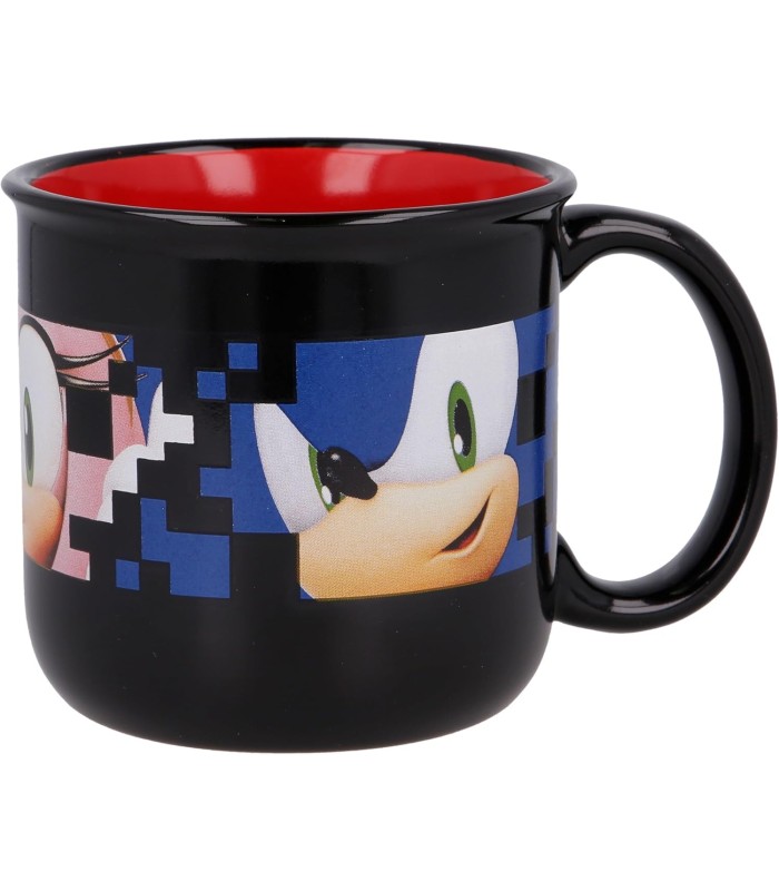 Taza Sonic the Hedgehog Cerámica 400 ml Desayuno Oficial | Diseño Elegante Gran Capacidad para Café y Té Regalo Fan