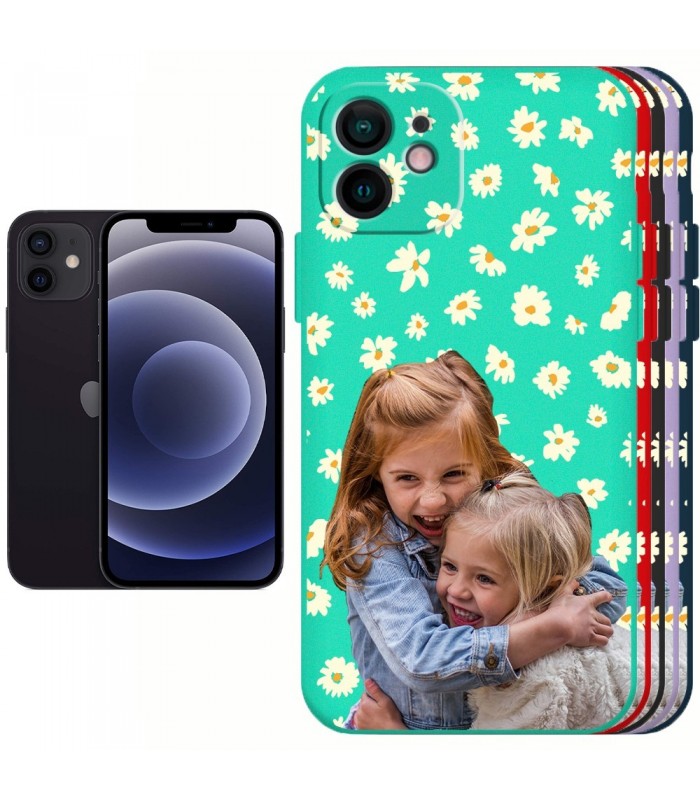 Funda Silicona Suave iPhone 12 Personalizable disponible en 5 Colores
