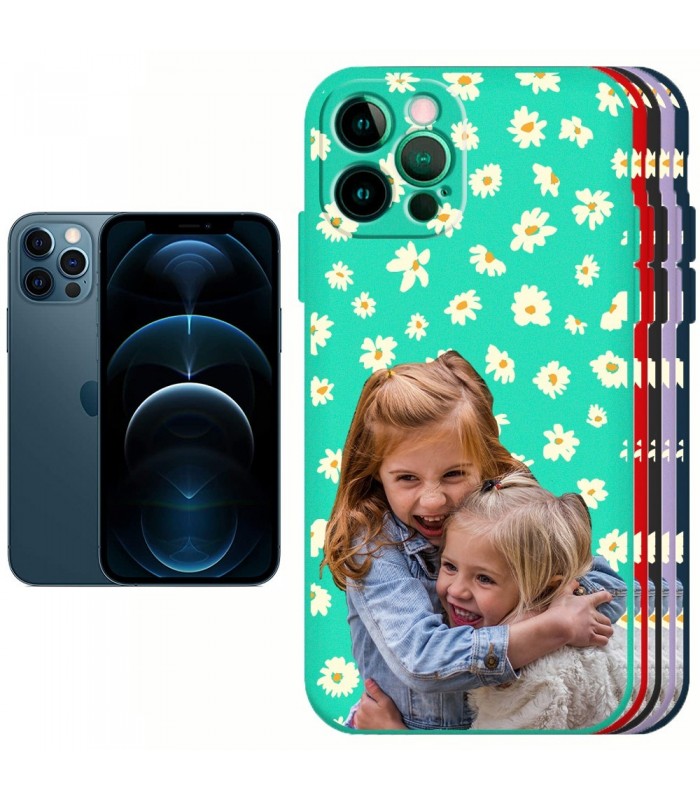 Funda Silicona Suave iPhone 12 Pro Personalizable disponible en 5 Colores