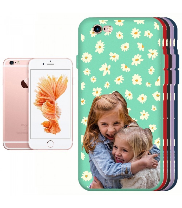 Funda Silicona Suave iPhone 6 / 6s Personalizable disponible en 5 Colores