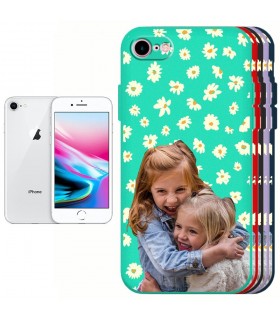 Funda Silicona Suave iPhone 7 / 8 Personalizable disponible en 5 Colores