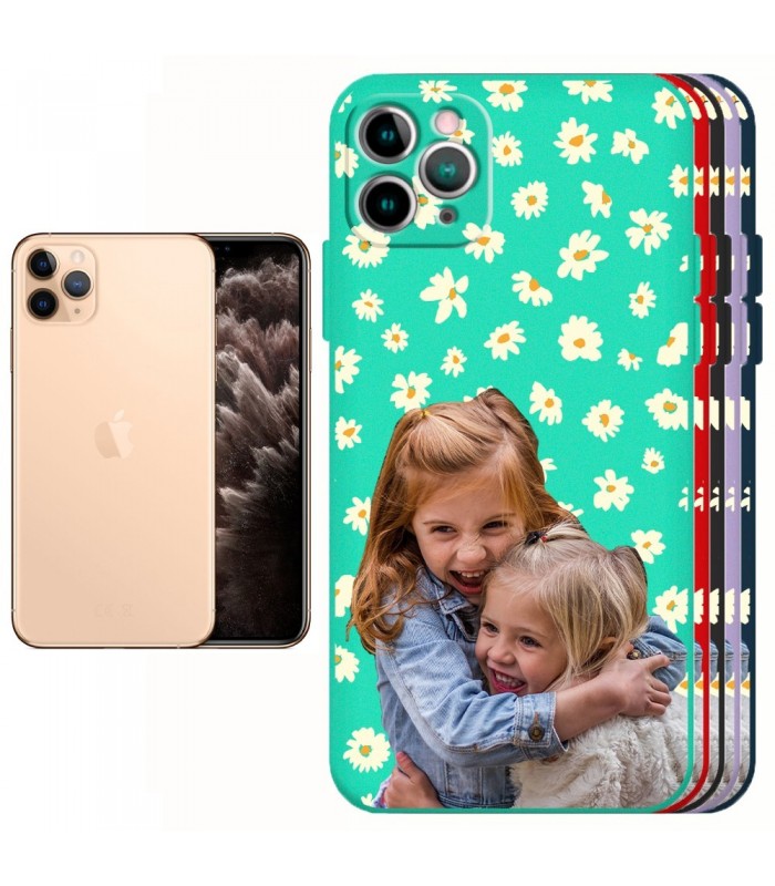 Funda Silicona Suave iPhone 11 Pro Max Personalizable disponible en 5 Colores