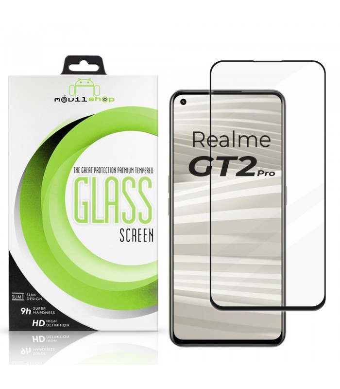 Cristal templado Realme GT 2 Pro Premium Protector de Pantalla Curvo Negro