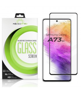 Cristal templado Samsung Galaxy A73 5G Premium Protector de Pantalla Curvo Negro
