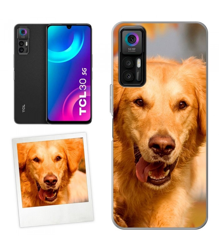 Personaliza tu Funda [TCL 30 5G] de Silicona Flexible Transparente Carcasa Case Cover de Gel TPU para Smartphone